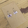 Sterling Silver Amethyst and Opal Inlay Dragonfly Earrings STER046