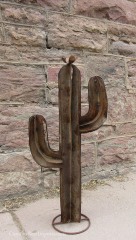 Garden Art Metal Rustic Cactus 33" MCTRM001