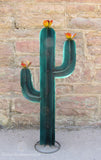 Garden Art Metal Rustic Green Painted Cactus 36" MCTGM001