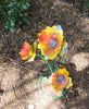 Yard Art Metal Flowers Sculpture 22"  MFLWRMS007