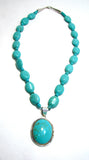 TURQUOISE NECKLACE WITH PENDANT TSC067
