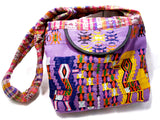 GUATEMALA PURSE HAND EMBROIDERED FLOWERS HOBO BAG X-LARGE GPL016