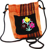 GUATEMALA POUCH PURSE with FLOWERS GPP002