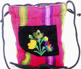 GUATEMALA POUCH PURSE with FLOWERS GPP005