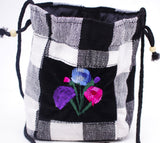 GUATEMALA POUCH PURSE with FLOWERS GPP006