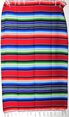 Mexican Sarape Blanket 4' X 6' serape zarape SAR40062