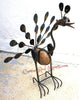Metal Rock Rocking Peacock Yard Garden Ornament Caminorealimports.com