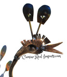 Metal Rock Rocking Peacock Yard Garden Ornament Caminorealimports.com