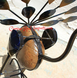 Metal Rock Rocking Peacock Yard Garden Ornament Caminorealimports.com