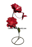 Metal Flower & Hummingbird Yard Or Garden Decor MRFH020