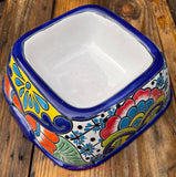 Mexican Talavera Pottery Dog Bowl 11" TDGB1103