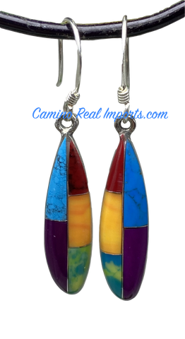 Multi Stone Inlay Earrings JMSER001