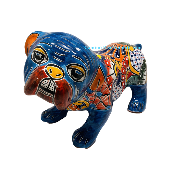 Mexican Talavera Pottery Bulldog caminorealimports.com