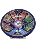 Mexican Talavera Pottery Bowl Plate 7.5" TPB75005