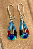 Multi Stone Inlay Earrings JMSER002