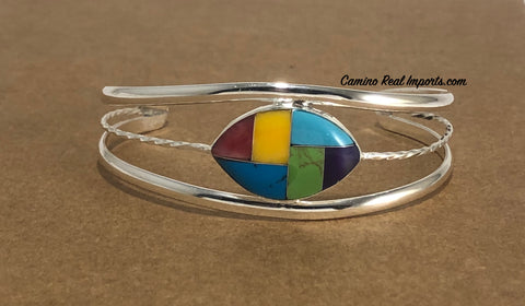 Multi Stone Inlay Bracelet JMSBR009