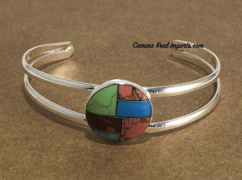 Multi Stone Inlay Bracelet JMSBR011