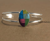 Multi Stone Inlay Bracelet JMSBR018