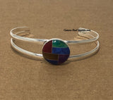 Multi Stone Inlay Bracelet JMSBR023