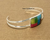 Multi Stone Inlay Bracelet JMSBR024