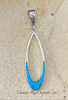 Sterling Silver Turquoise and Opal Pendant STSP001