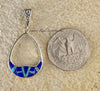 Sterling Silver Lapis Lazuli and Opal Pendant STSP0012