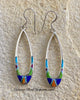 Sterling Silver Multi-stone Inlay Earrings STER010