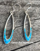 Sterling Silver Turquoise Inlay Earrings STER019