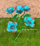 Yard Art Metal Flowers Sculpture 27"  MFLWRMM003