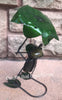 Metal Rock Frog holding Umbrella Yard Garden Decor Caminorealimports.com