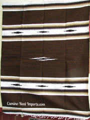 Mexican Blanket XL 4.5' X 6.5'  Brown BL002